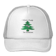 I want a koala for christmas hat