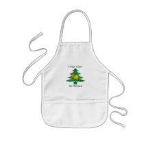 I want a lion for christmas aprons