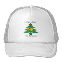 I want a lion for christmas trucker hat