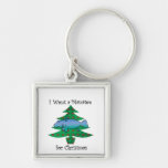 I want a manatee for christmas keychain