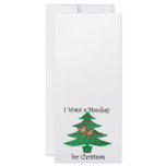 I want a monkey for christmas rack cards