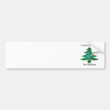 I want a peacock for Christmas Bumper Stickers