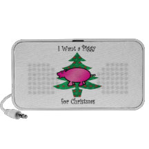 I want a piggy for christmas notebook speaker