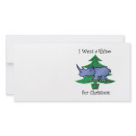 I want a rhino for christmas personalised photo card