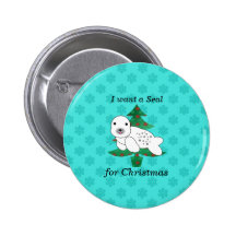 I want a seal for christmas pinback buttons