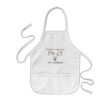 I want a unicorn for christmas candy canes aprons