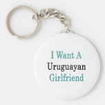 I Want A Uruguayan Girlfriend Keychains
