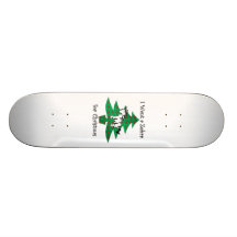 I want a zebra for christmas skateboard