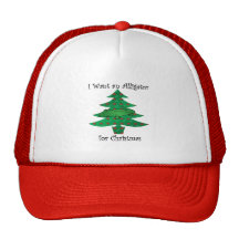 I want an alligator for christmas hat