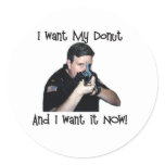 I Want My Doughnut Sticker