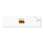 I Want My MP3 bumper stickers