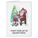 I WANT NAUGHTY BOYS cards