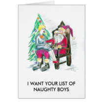 I WANT NAUGHTY BOYS cards