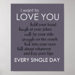 I Want to Love You Every Single Day Poster