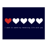 I want to spend my remaining life with you post cards