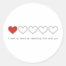 I want to spend my remaining life with you stickers