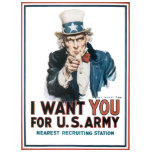 I Want You! For the United States Army t-shirts