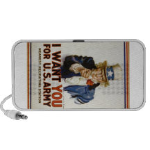 I Want You for U.S. Army by James Montgomery Flagg Laptop Speaker