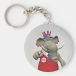 I Want You - Think Red Vote Right Keychain