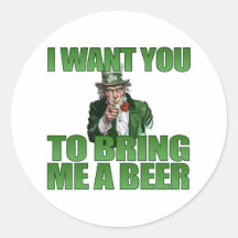 I Want You to Bring Me a Beer Sticker