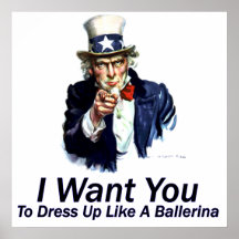 I Want You:  To Dress Up Poster