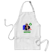 I want you to recycle! apron