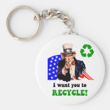 I want you to recycle! keychains