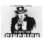 I want you to vote Gingrich flyers
