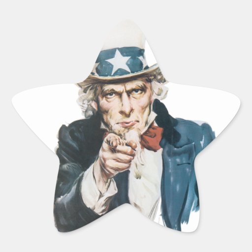 "I Want You" Vintage stickers