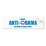 I was Anti-Obama before it was cool T-shirt Bumper Sticker