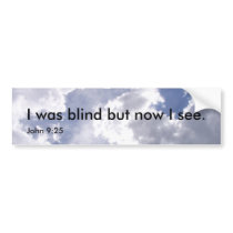 I was blind bumper sticker