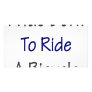I Was Born To Ride A Bicycle Photo Card Template