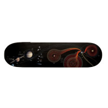 I was run in the circles custom skate board