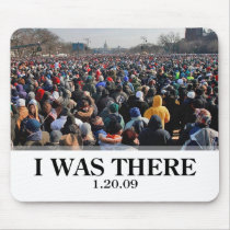 I WAS THERE: Crowd at Obama Inauguration Mouse Mats