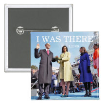 I WAS THERE: Obama Family at Inaugural Ceremony Pins