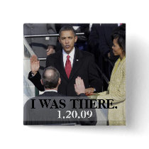 I WAS THERE - President Obama History Swearing In Pins