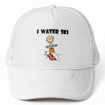I Water Ski T-shirts and gifts Mesh Hat