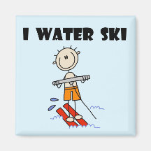 I Water Ski T-shirts and gifts Refrigerator Magnets