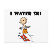 I Water Ski T-shirts and gifts Post Cards