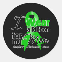 I Wear a Green Ribbon For My Mum Sticker
