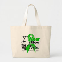 I Wear a Green Ribbon For My Mum Tote Bag