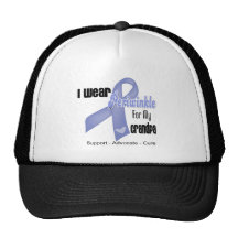 I Wear a Periwinkle Ribbon For My Grandpa Mesh Hats