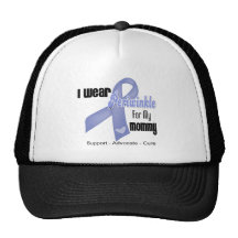 I Wear a Periwinkle Ribbon For My Mummy Mesh Hats