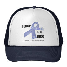 I Wear a Periwinkle Ribbon For My Uncle Trucker Hat