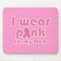 I wear a Pink ribbon for my Mum mousepads