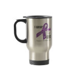 I Wear a Purple Ribbon For Awareness mugs