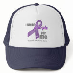 I Wear a Purple Ribbon For Me Mesh Hats