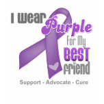 I Wear a Purple Ribbon For My Best Friend t-shirts
