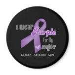 I Wear a Purple Ribbon For My Daughter magnets