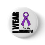 I Wear a Purple Ribbon For My Grandpa buttons